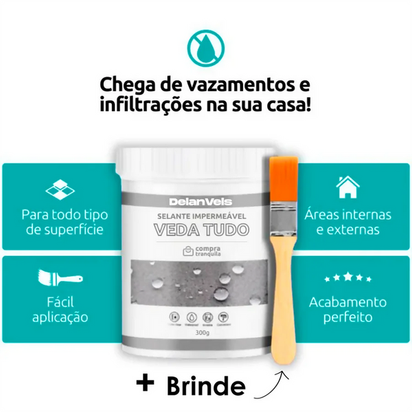 VedaTudo™ - Selante de Isolamento Impermeável | Pague 1 Leve 3