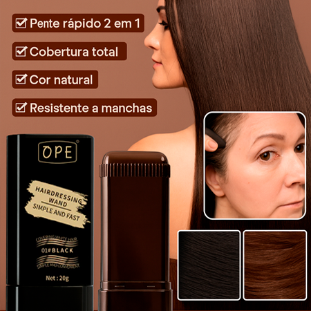 Pente de Pintura Instantânea - Retoca Fios Brancos | Compre 1  Leve 3